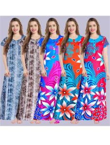 printed nighty dress for women