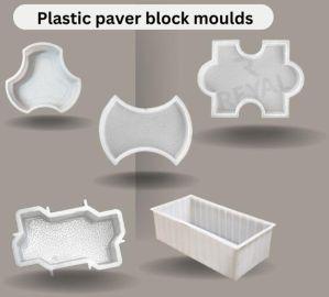 Plastic paver block molds