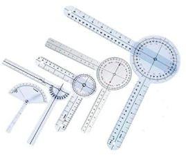 Set of 5 Pcs 360 Degree Plastic Goniometer