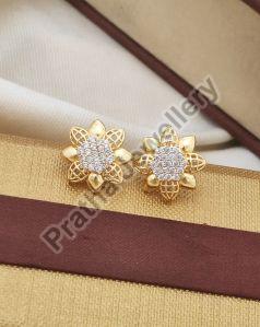 Ladies Antique Artificial Brass Earring