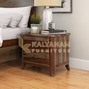 Romeo Solid Wood Bedside Table