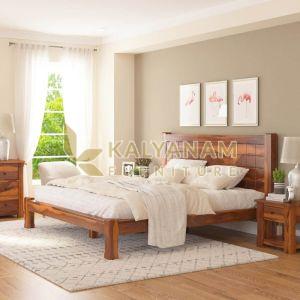 Sango Solid Wood Queen Size Bed