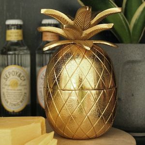 Metal Pineapple Shaped Gift Box