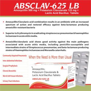 amoxycillin potassium clavulanate lactic acid tablet