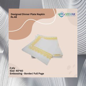 designer dinner plate napkin