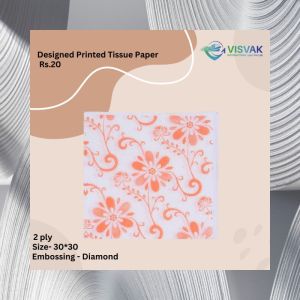 Designed printed tissue paper