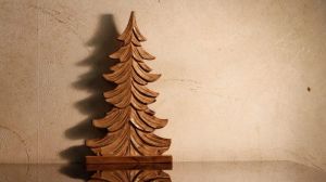 Large Wooden Christmas Tree