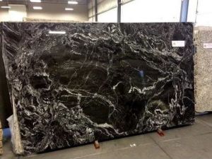 Forest Black Granite Slab