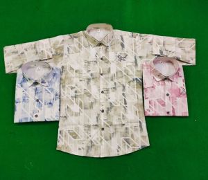 Lycra Print Kids Shirts