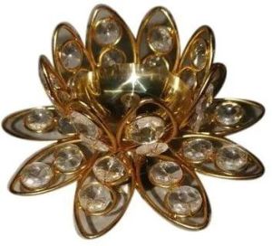 Lotus Crystal Diya