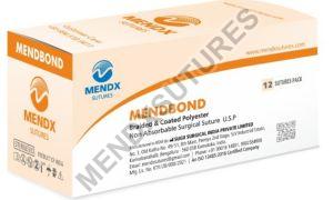 MENDBOND Braided Coated Polyester Non Absorbable Surgical Sutures