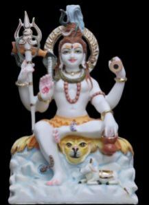 24 Inch Marble Shiva Statue