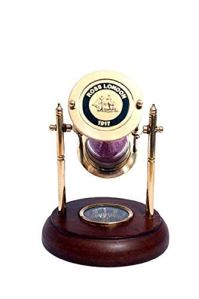 Nautical Sand Timer With Compass
