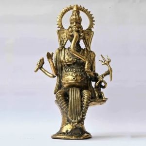 Brass Dhokra Ganesha Statue
