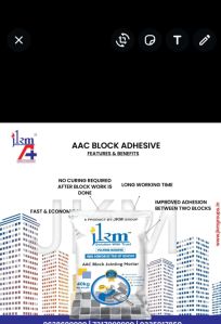 Aac block adhesive plant