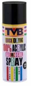 210 TVB Black Paint Spray