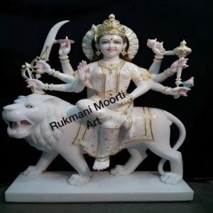 Ambe Maa Marble Statue