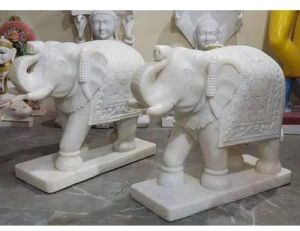 Elephant Marble Statue