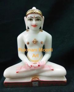 marble mahavir swami statue