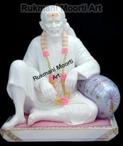 White Marble Dwarkamai Statue