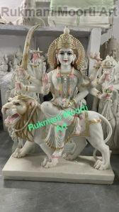 Worship Marble Durga Statue