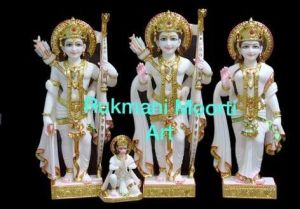 White Ram Darbar Marble Statue