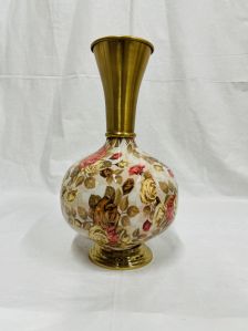 14.5inch Long Neck Munal Vase