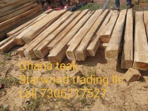 Ghana teak semi clean square