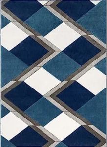 Blue Hand Tufted Carpet