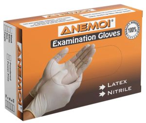 ANEMOI Disposable Latex Gloves White Multipurpose
