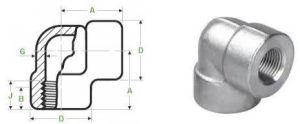 ASME B16.11 Threaded 90° Elbow