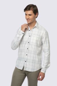 Mens Full Sleeves Cotton Tencel Shirt