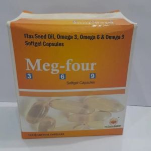 Flax Seed Oil Omega 3 Omega 6 And Omega 9 Softget Capsules