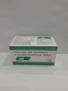 Pancreatin Bile Constituents & Activated Dimethicone Tablets