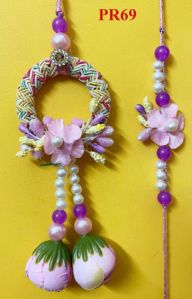 Handmade Rakhi And Lumba Set