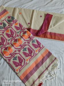Cotton handloom jamdani saree
