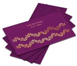 Customized Gold Foil Shagun Envelopes