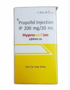 Propofol Injection IP 200 mg / 20 ml