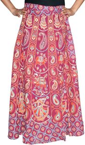 Ladies Elephant & Camel Print Skirt