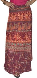 Ladies Printed Wrap Skirt