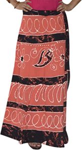 Ladies Red Hippie Gypsy Skirt