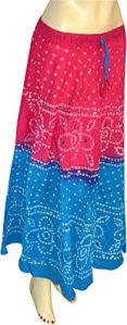 Ladies Tie Dye Bandhani Skirt