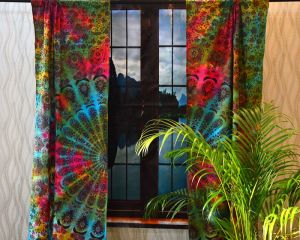 Mandala window curtain