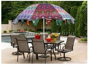 Printed Garden Umbrella