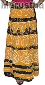 Ladies Yellow Hippie Gypsy Skirt