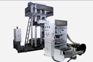 Monolayer Blown Film Extrusion Machine With Inline Flexo Printing Machine