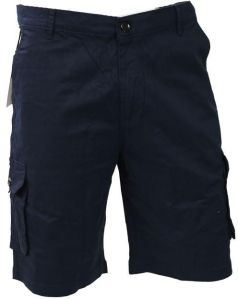 Mens Dark Blue Cargo Shorts