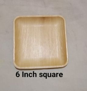 6 Inch Areca Leaf Square Plates