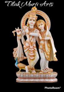 Jugal Jodi Radha Krishna Marble Statue