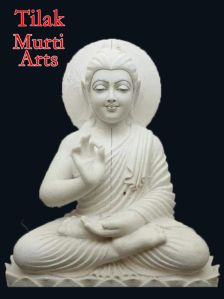 Mahatma Buddh Marble Statue